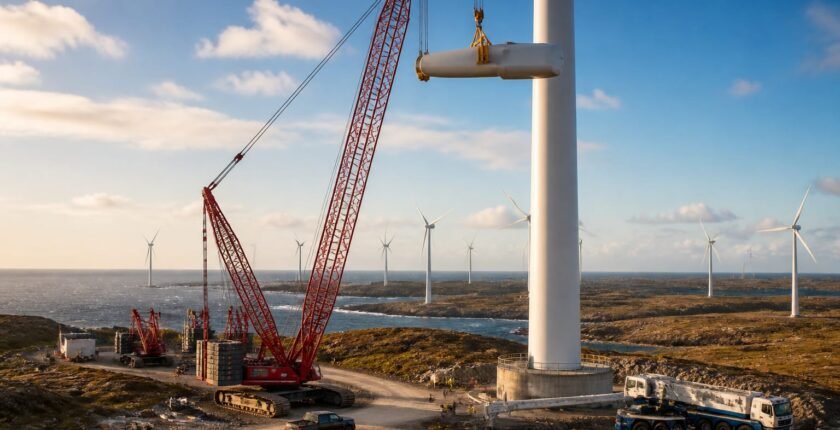 Enercon takes delivery of 1,000t Liebherr LR 11000