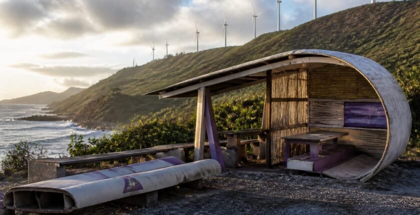 Repurposed Wind Blades and Clean-Energy Signs in the Southeast