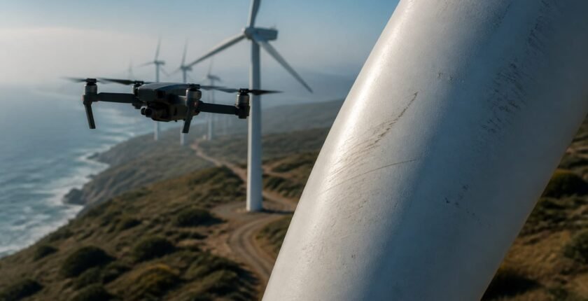 AI detects wind turbine blade damage from drone photos