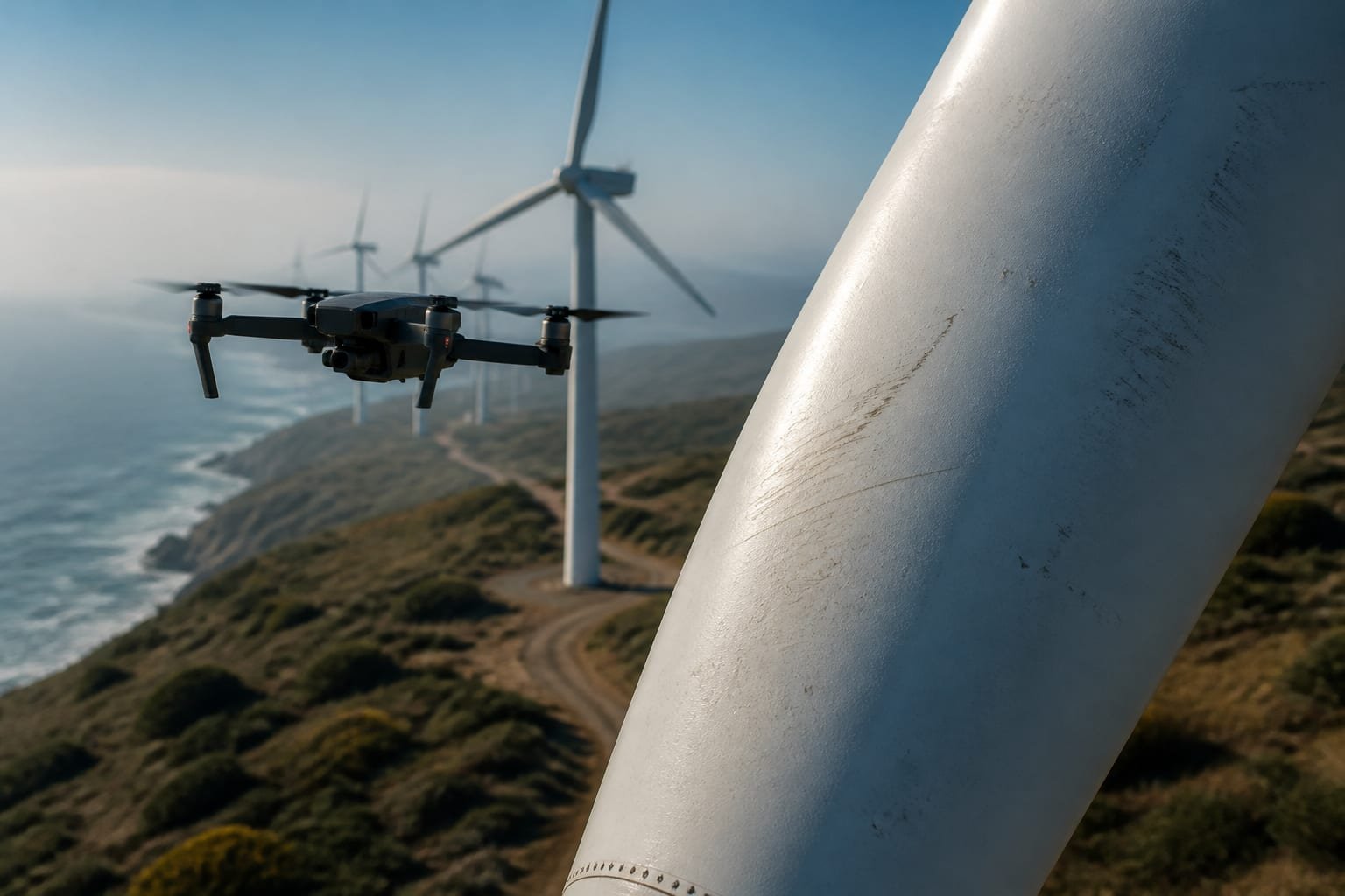 AI detects wind turbine blade damage from drone photos