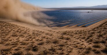 Solar farms cut Gobi dust and clear Chinese skies