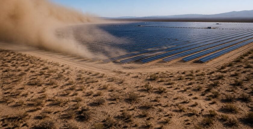 Solar farms cut Gobi dust and clear Chinese skies