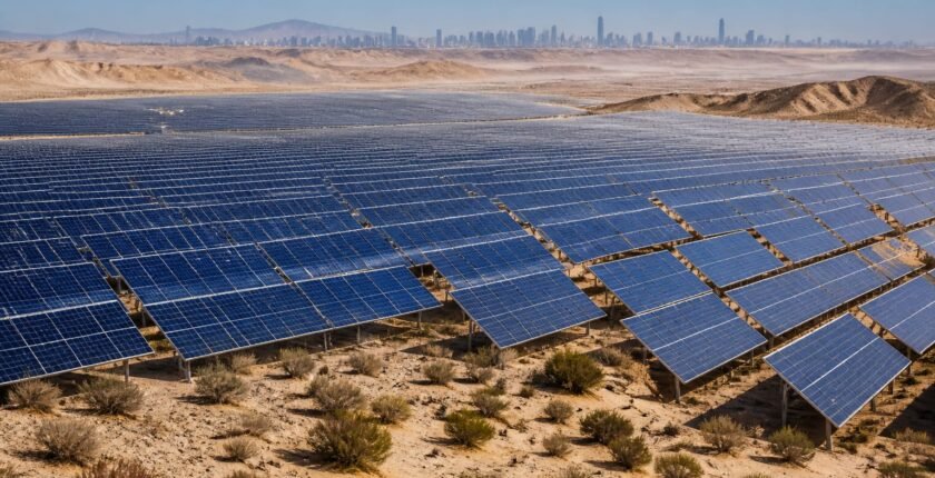Gobi Solar Arrays Could Cut Spring Dust by Nearly 14%